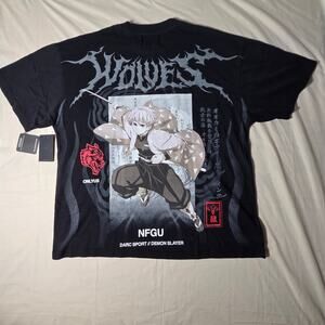Darc Sport x Demon Slayer Zenitsu Agatsuma T-Shirt Black 2XL